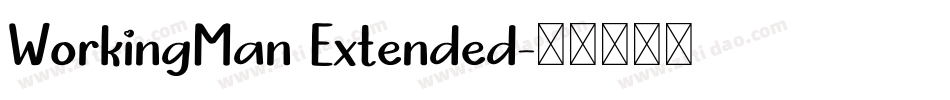 WorkingMan Extended字体转换